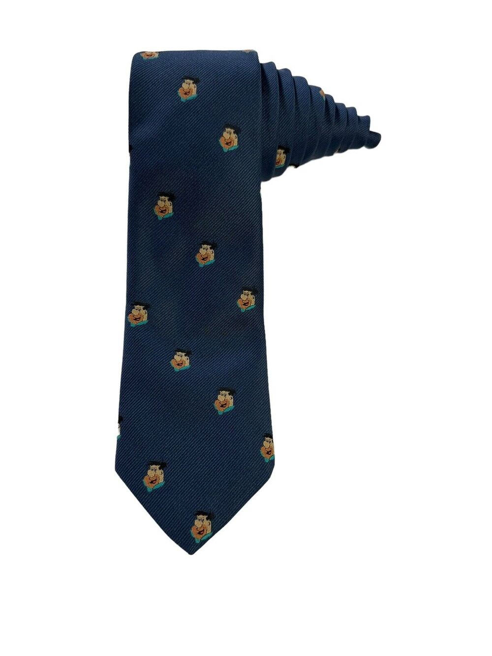 Cervantes The Flintstones Fred Flintstone Embroidered Vintage Necktie